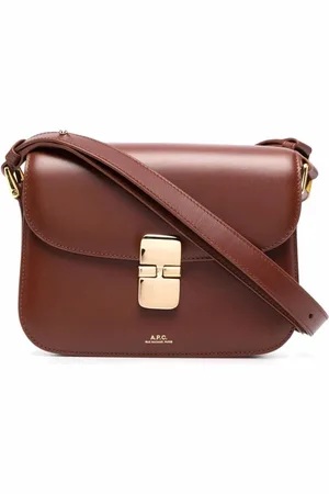 A.P.C. Taske, Dame, Brun, ONE SIZE, Lille Grace Taske i Hasselnød