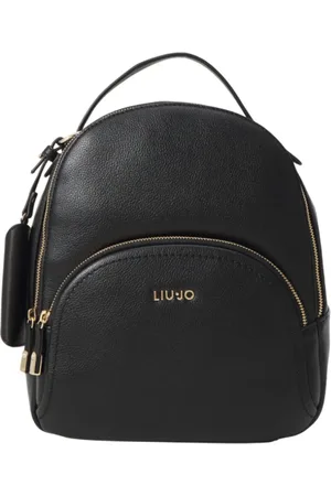 Liu Jo Taske, Dame, Sort, ONE SIZE, Uld, Stilfuld Praktisk Rygsæk med Lynlås Lukning