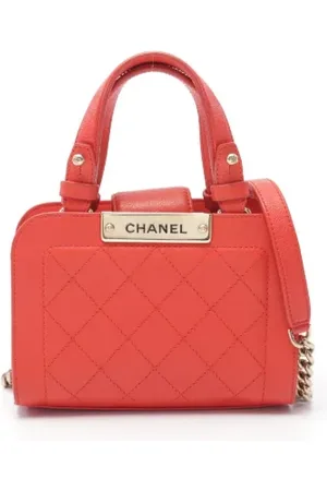 CHANEL Pre-owned, Dame, Rød, ONE SIZE, Uld, Pre-owned Laeder crossbody-tasker