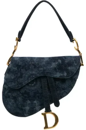 Dior Pre-owned, Dame, Blå, ONE SIZE, Denim, Pre-owned Denim dior-tasker