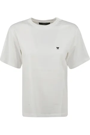 Max Mara Top, Dame, Hvid, XS, Bomuld, Hvide T-shirts og Polos Satrapo