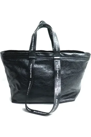 Balenciaga Pre-owned, Dame, Sort, ONE SIZE, Uld, Pre-owned Laeder totes
