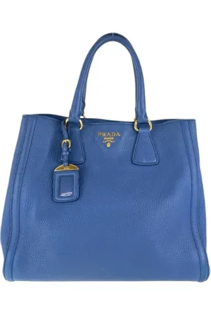 Prada Pre-owned, Dame, Blå, ONE SIZE, Tyl, Pre-owned Laeder totes
