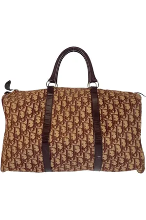 Dior Pre-owned, Dame, Brun, ONE SIZE, Tyl, Pre-owned canvas håndtasker