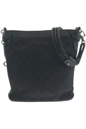 Gucci Pre-owned, Dame, Sort, ONE SIZE, Uld, Pre-owned Canvas gucci-tasker