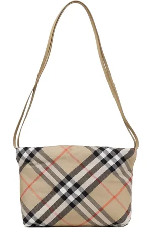 Burberry Taske, unisex, , ONE SIZE, Uld, Check Skuldertaske til børn