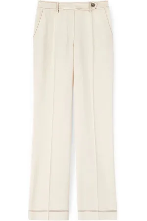 Motivi Bukser, Dame, , XL, Polyester, Bredbenede bukser med kontrastsyninger