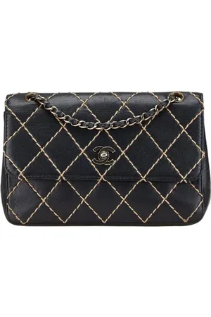 CHANEL Pre-owned, Dame, Sort, ONE SIZE, Uld, Pre-owned Laeder chanel-tasker