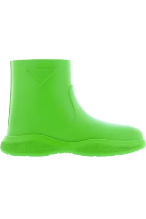 Prada Sko, Dame, Grøn, 39 EU, Uld, Grønne Ankelstøvler Aw23 Stilfuld