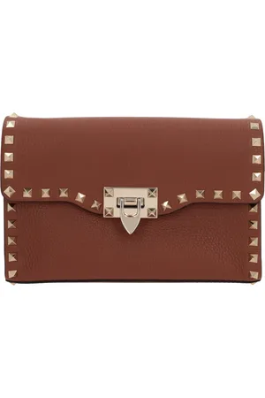 VALENTINO GARAVANI Taske, Dame, Brun, ONE SIZE, Uld, Rockstud Small Skuldertaske