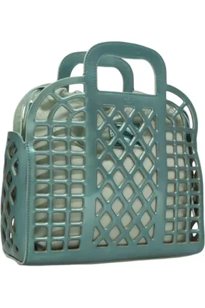 LOUIS VUITTON Pre-owned, Dame, Blå, ONE SIZE, Tyl, Pre-owned Laeder hndtasker