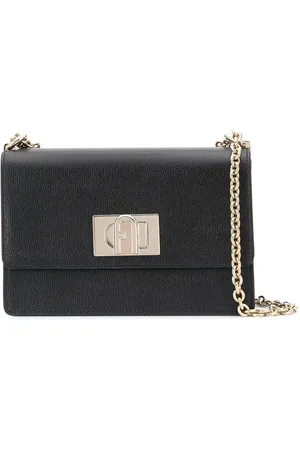 Furla Taske, Dame, Sort, ONE SIZE, Uld, Sort læder Bakare skuldertaske