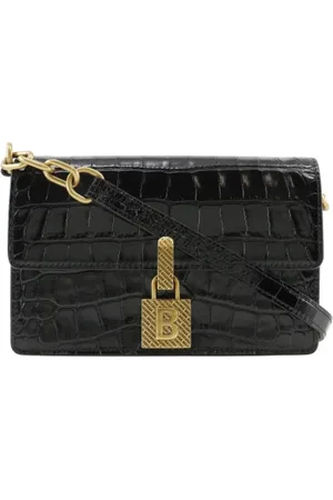 Balenciaga Pre-owned, Dame, Sort, ONE SIZE, Uld, Pre-owned Laeder crossbody-tasker