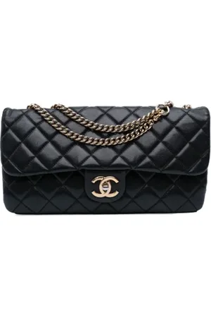 CHANEL Pre-owned, Dame, Sort, ONE SIZE, Uld, Pre-owned Laeder chanel-tasker