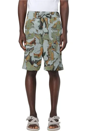 Woolrich Shorts, Herre, Grøn, M, Uld, Kort Grøn Uldfrakke Stilfuld Mænd