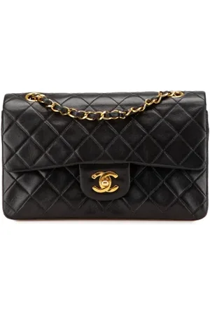CHANEL Pre-owned, Dame, Sort, ONE SIZE, Uld, Pre-owned Laeder chanel-tasker
