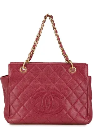 CHANEL Pre-owned, Dame, Rød, ONE SIZE, Uld, Pre-owned Laeder chanel-tasker