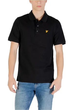 Lyle & Scott Top, Herre, Sort, 2XL, Bomuld, Elegant Short-Sleeve Polo Shirt