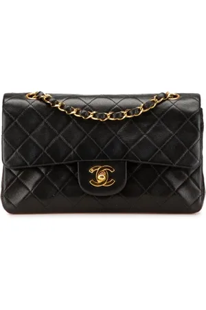 CHANEL Pre-owned, Dame, Sort, ONE SIZE, Uld, Pre-owned Laeder chanel-tasker