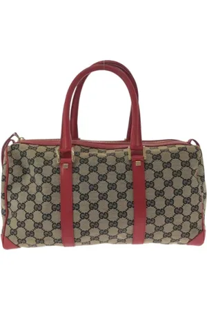 Gucci Pre-owned, Dame, , ONE SIZE, Uld, Pre-owned canvas håndtasker
