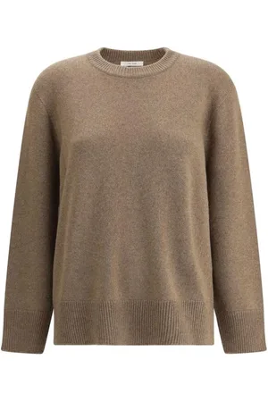The Row Strik, Dame, Brun, S, Cashmere, Kashmir Crew Neck Sweater