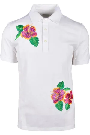 BALLANTYNE Top, Herre, Hvid, M, Bomuld, Bomuld Polo
