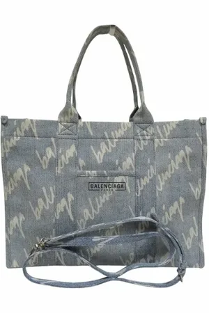 Balenciaga Pre-owned, Dame, Blå, ONE SIZE, Denim, Pre-owned Denim totes