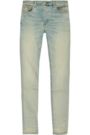 AMIRI Jeans, Herre, Blå, W30, Bomuld, Skinny Jeans med falmet effekt
