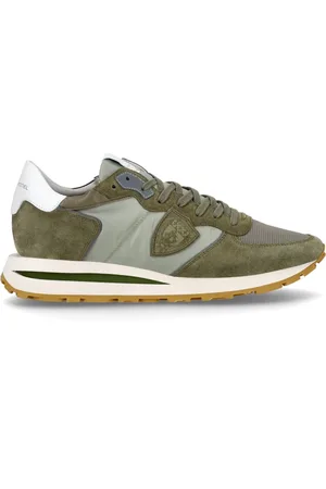 Philippe model Sko, Herre, Grøn, 41 EU, Læder, Lave Sneakers Mænd Tropez Høj Grøn