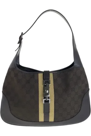 Gucci Pre-owned, Dame, Brun, ONE SIZE, Uld, Pre-owned Canvas gucci-tasker