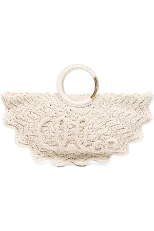Chloé Taske, Dame, Hvid, ONE SIZE, Hvid Lille Tote Taske med Armbånd