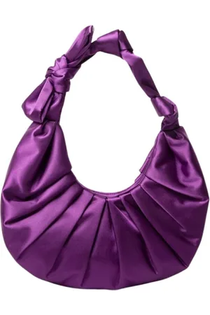 Twentyfour Taske, Dame, Lilla, ONE SIZE, Satin, Lilla satin taske - Model: Borsa