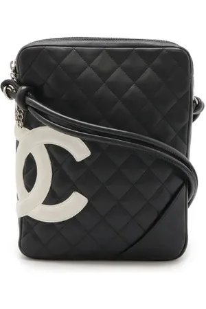 CHANEL Pre-owned, Dame, Sort, ONE SIZE, Uld, Pre-owned Laeder crossbody-tasker