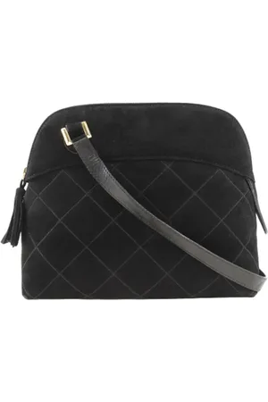 Salvatore Ferragamo Pre-owned, Dame, Sort, ONE SIZE, Uld, Pre-owned Laeder skuldertasker