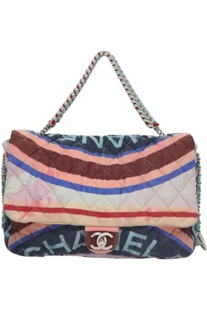 CHANEL Pre-owned, Dame, Flerfarvet, ONE SIZE, Uld, Pre-owned Canvas chanel-tasker
