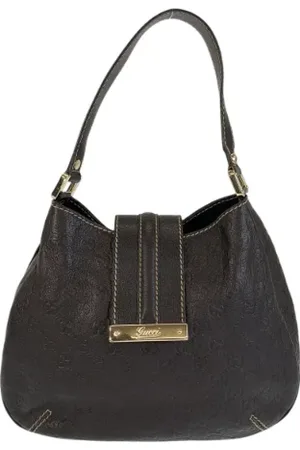 Gucci Pre-owned, Dame, Brun, ONE SIZE, Uld, Pre-owned Laeder gucci-tasker