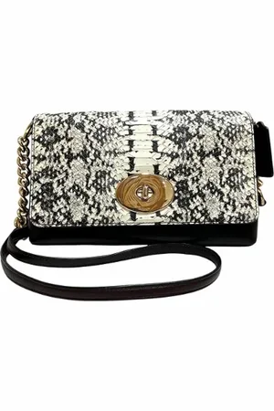 Coach Pre-owned, Dame, Sort, ONE SIZE, Uld, Pre-owned Laeder crossbody-tasker