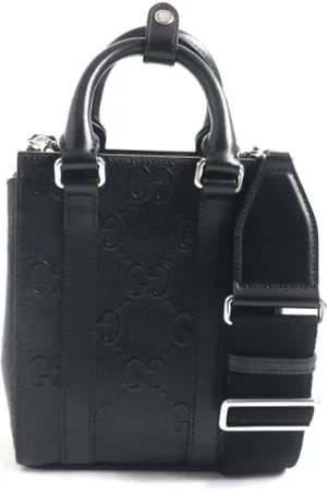 Gucci Pre-owned, Dame, Sort, ONE SIZE, Uld, Pre-owned Laeder gucci-tasker