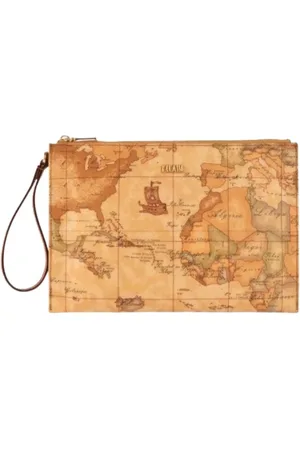 ALVIERO MARTINI 1A CLASSE Taske, Dame, , ONE SIZE, Uld, Geo Classic Flad Clutch med Håndledsrem