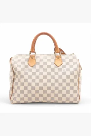 LOUIS VUITTON Pre-owned, Dame, Hvid, ONE SIZE, Tyl, Pre-owned canvas tasker