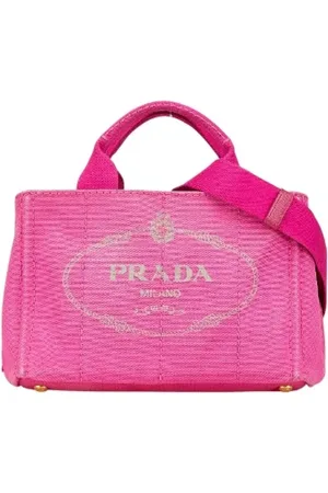 Prada Pre-owned, Dame, Lyserød, ONE SIZE, Uld, Pre-owned Canvas prada-tasker
