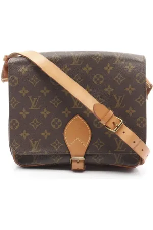 LOUIS VUITTON Pre-owned, Dame, Brun, ONE SIZE, Uld, Pre-owned canvas tasker