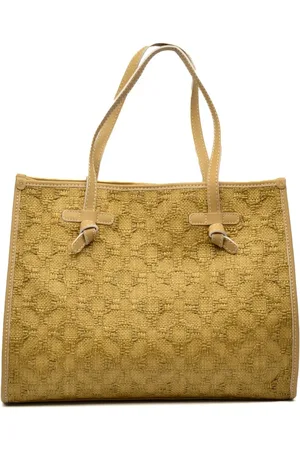 Gianni chiarini Taske, Dame, Grøn, ONE SIZE, Uld, Grøn Straw Skuldertaske Marcella