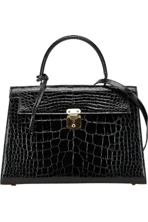 Fendi Pre-owned, Dame, Sort, ONE SIZE, Uld, Pre-owned Laeder hndtasker
