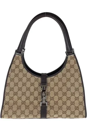 Gucci Pre-owned, Dame, Brun, ONE SIZE, Uld, Pre-owned Canvas gucci-tasker