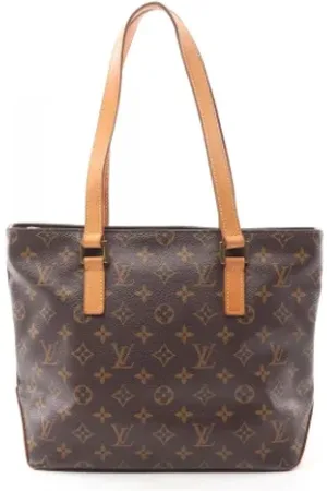 LOUIS VUITTON Pre-owned, Dame, Brun, ONE SIZE, Uld, Pre-owned canvas tasker