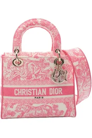 Dior Pre-owned, Dame, Lyserød, ONE SIZE, Uld, Pre-owned Canvas dior-tasker