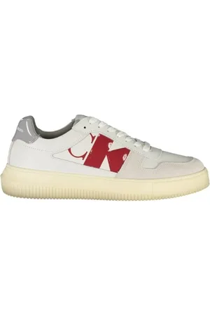 Calvin Klein Sko, Herre, Hvid, 44 EU, Læder, Sneakers