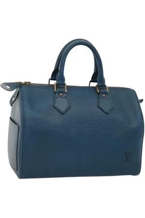 LOUIS VUITTON Pre-owned, Dame, Blå, ONE SIZE, Tyl, Pre-owned Laeder hndtasker
