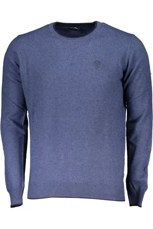 North Sails Strik, Herre, Blå, M, Uld, Bl Polo med Broderet Logo